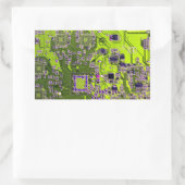 Printed Circuit Assembly PCB Yellow Circuit Board Rechthoekige Sticker (Tas)