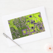 Printed Circuit Assembly PCB Yellow Circuit Board Rechthoekige Sticker (Envelop)