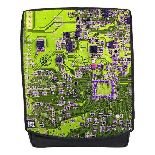 Printed Circuit Assembly PCB Yellow Circuit Board Rugtassen (Voorkant)