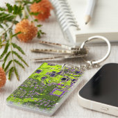 Printed Circuit Assembly PCB Yellow Circuit Board Sleutelhanger (Voorkant Rechts)