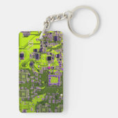 Printed Circuit Assembly PCB Yellow Circuit Board Sleutelhanger (achterkant)