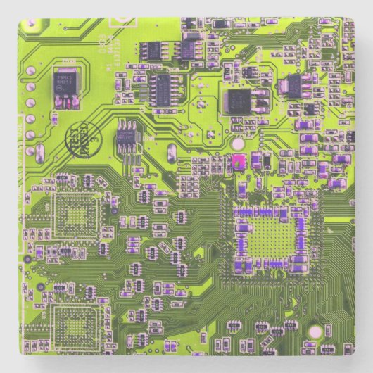 Printed Circuit Assembly PCB Yellow Circuit Board Stenen Onderzetter (Voorkant)