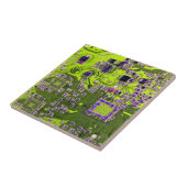 Printed Circuit Assembly PCB Yellow Circuit Board Tegeltje (Zijkant)