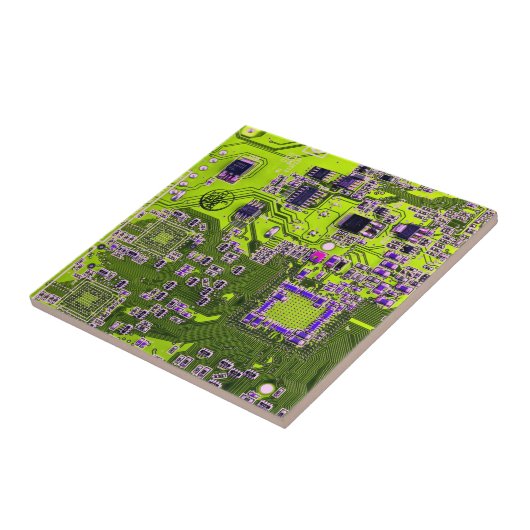 Printed Circuit Assembly PCB Yellow Circuit Board Tegeltje (Zijkant)