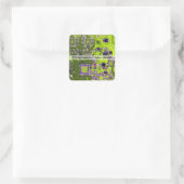Printed Circuit Assembly PCB Yellow Circuit Board Vierkante Sticker (Tas)