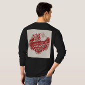 printed men's Christmas special black t-shirt|  T-shirt (Achterkant volledig)