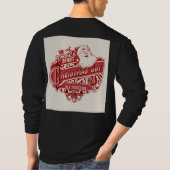 printed men's Christmas special black t-shirt|  T-shirt (Achterkant)