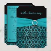 PRINTED RIBBON 25th Jubileum Invitation Kaart (Voorkant / Achterkant)