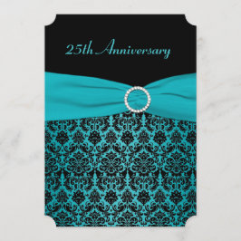 PRINTED RIBBON 25th Jubileum Invitation Kaart