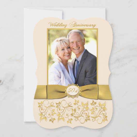 PRINTED RIBBON 50th Jubileum Invite 2 Kaart (Voorkant)