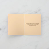 PRINTED RIBBON Autumn Leaf Bedankt Kaart (Binnen)