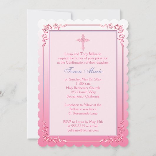 PRINTED RIBBON Bevestiging Fotouitnodiging Kaart (Achterkant)