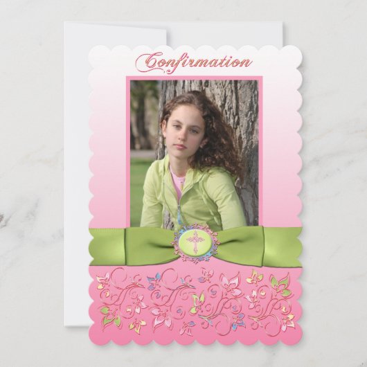 PRINTED RIBBON Bevestiging Fotouitnodiging Kaart (Voorkant)