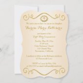 PRINTED RIBBON Fancy Shape Heilige Communfoto Kaart (Achterkant)