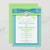 PRINTED RIBBON First Heilige Communauté Invitation Kaart (Voorkant / Achterkant)