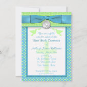 PRINTED RIBBON First Heilige Communauté Invitation Kaart (Voorkant)