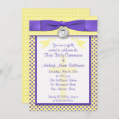 PRINTED RIBBON First Heilige Communauté Invitation Kaart (Voorkant / Achterkant)