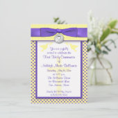 PRINTED RIBBON First Heilige Communauté Invitation Kaart (Staand voorkant)