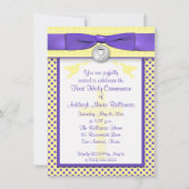 PRINTED RIBBON First Heilige Communauté Invitation Kaart (Voorkant)