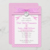 PRINTED RIBBON First Heilige Communauté Invitation Kaart (Voorkant / Achterkant)