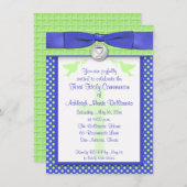 PRINTED RIBBON First Heilige Communauté Invitation Kaart (Voorkant / Achterkant)