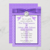 PRINTED RIBBON First Heilige Communauteit Uitnodig Kaart (Voorkant / Achterkant)