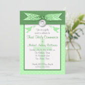 PRINTED RIBBON First Heilige Communauteit Uitnodig Kaart (Staand voorkant)