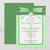 PRINTED RIBBON First Heilige Communauteit Uitnodig Kaart (Voorkant / Achterkant)