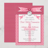 PRINTED RIBBON First Heilige Communauteit Uitnodig Kaart (Voorkant / Achterkant)
