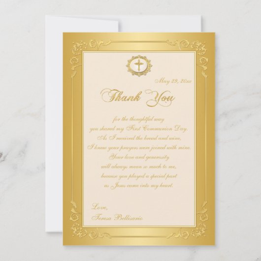 PRINTED RIBBON Heilige Communauteit Foto: Bedankt (Achterkant)