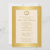 PRINTED RIBBON Heilige Communauteit Foto Uitnodigi Kaart (Achterkant)