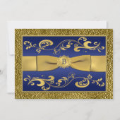 PRINTED RIBBON Scrolls 40th Jubileum Invitation Kaart (Voorkant)