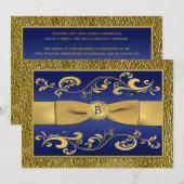 PRINTED RIBBON Scrolls 40th Jubileum Invitation Kaart (Voorkant / Achterkant)