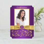 PRINTED RIBBON Ticket Shaped Bevestiging Foto Kaart (Staand voorkant)