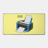 Printer cartoon illustratie bureaumat (Voorkant)