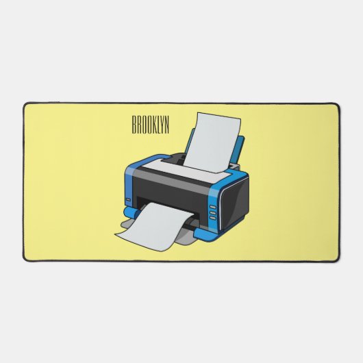 Printer cartoon illustratie bureaumat (Voorkant)