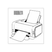 Printer cartoon illustratie rubberstempel (Afrduk)