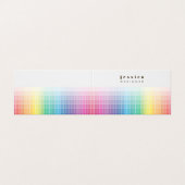 Printer Designer Kleur Staal Palet Sample Visitekaartje (Buitenkant ongevouwen)