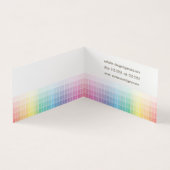 Printer Designer Kleur Staal Palet Sample Visitekaartje (Binnen)