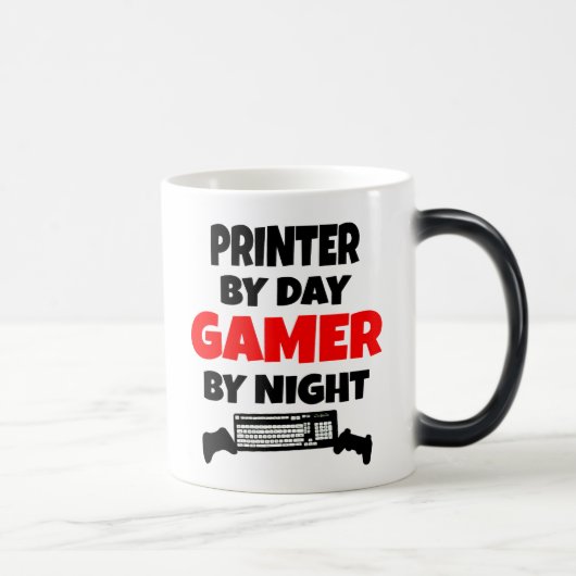 Printer van Day Gamer by Night Magische Mok (Rechts)