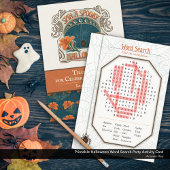 Printer-vriendelijke Halloween Easy Word Search Pa Feestdagenkaart