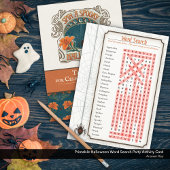 Printer-vriendelijke Halloween Word Search Party Feestdagenkaart