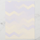 Printeraangepaste lavender en Gold Chevron Station Briefhoofd (Achterkant)