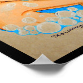 Printerblad "Bubble Bath" van kleuters Poster (Hoek)