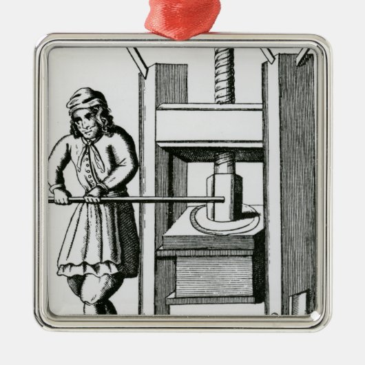 Printerboeken Metalen Ornament (Voorkant)