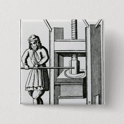 Printerboeken Vierkante Button 5,1 Cm (Voorkant)