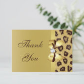 Printerbord, diamant en luipaard, bedankt (Staand voorkant)