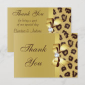 Printerbord, diamant en luipaard, bedankt (Voorkant / Achterkant)