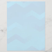 Printergemaakt blauw-Chevron Stationery Briefhoofd (Achterkant)
