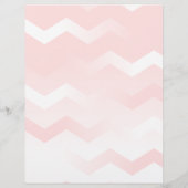 Printergerde rode en witte Chevron Stationery Briefhoofd (Achterkant)
